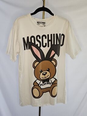 Moschino Couture x Playboy Teddy Bear Graphic T-Shirt White